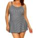 Funfash Plus Size Swimsuit Swimwear Bathing Suit Tankini Swimdress Skirt USA