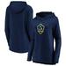 LA Galaxy Fanatics Branded Women's Versalux Tri-Blend Pullover Hoodie - Navy