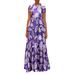 ZANZEA Women Summer Casual Leaf Printed Ruffle Sleeveless Pleated Dress