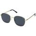 quay australia jezabell women's sunglasses minimal round sunnies - gold/smoke