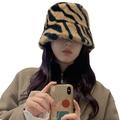 Frozero Fashion plush retro fisherman hat bucket hat autumn and winter ladies men thick warm hat women basin hat