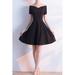 Junior Slim Off Shoulder Zipper Back Mini Dress