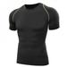 Men T Shirts Tops Fitness Tights Fitness Base Layer Tops Short Sleeve O-Neck Compression T Shirts S-XXL