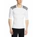 Adidas Men's TechFit Short Sleeve Compression Base Tee White/Heather Gray AJ4974