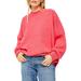 FREE PEOPLE Womens Pink Long Sleeve Crew Neck Sweater Size L