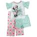 Disney Toddler Girls Silky Blue & Pink 3pc Minnie Mouse Pajamas Sleep Set