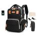 Sugeryy Backpack With Changing Pad Portable Durable High Capacity For Mom Dad Insulated Pockets Baby Bags