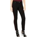 MICHAEL Michael Kors Womens Petites Velvet Trim Skinny Jeans Black 14P