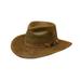 Outback Trading Hat Mens Kodiak Leather Water-Repellent Brown 1356