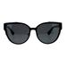 SA106 Flat Lens Mod Minimal Metal Horn Rim Retro Sunglasses All Black