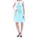 KENSIE $119 Womens New 3171 Teal Polka Dot Cut Out Fit + Flare Dress XS B+B