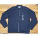 Calvin klein Men's Move 365 Logo Full Zip Bomber Jacket, Navy, 2XL