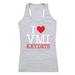 W Republic 532-399-HGY-05 Virginia Military Institute Love Tank for Women, Heather Grey - 2XL