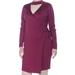 SAY WHAT? Womens Purple Cut Out Long Sleeve Keyhole Above The Knee Cocktail Dress Plus Size: 3X