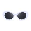 1111fourone Rock Star Retro Clout Goggles Oval Round Pop Black Lenses Sunglasses Women Men Design