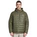 Men's Hybrid Jacket Quilted Lightweight Hooded Insulated Unbranded Weatherproof Casual Outwear Warm Jacket Green X-Large