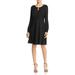 Finity Womens Cut Out Solid Cocktail Dress Black 10
