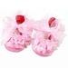 FANTADOOL Cotton Girls Shoes Cotton Anti-Skip Sole Shoes For Baby Toddler Shoes With Lace Flowers Footwear