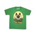 Inktastic Bee Happy with Cute Cat in Flowers Teen Short Sleeve T-Shirt Unisex Kelly Green L