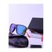 Men Colored Glass Small Frame Sunglass