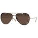 Versace Sunglasses VE2231 125273 60mm Pale Gold / Dark Brown Lens