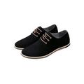 LUXUR Mens Casual Oxfords Flat Outdoor Shoes Sneakers Classic Lightweight Lace Up Shoes For Office Work Wear