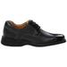 Johnston & Murphy Shuler Causal Dress Bike Toe Oxford Black Tumbled Grain