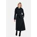 London Fog - Maxi Trench Coat W Button Out Lining - Black