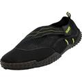 Norty Mens Water Shoes Aqua Socks Surf Yoga Exercise Pool Beach Swim Slip On 40982-9D(M)US Black/Lime 3