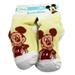 Disney's Mickey Mouse Yellow and White Baby Booties (1 Pair, 6-12 Months)