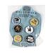 Way To Celebrate Halloween 6pk Multi-color Fashion Button Black