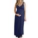 MAWCLOS Pregnant Women Strap Tanks Tops Long Maxi Dress Sleeveless V-Neck Maternity Dresses Ladies Elegant Casual Sundress