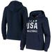 Team USA Women's Volleyball Bold Training Pullover Hoodie - Navy