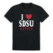 I Love SDSU San Diego State University Aztecs T-Shirt Black X-Large