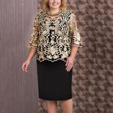 womens dresses Plus Size Sequin Short Midi Dress Ladies Cocktail Evening Party Dress