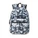 Printed Backpack Simple Pattern Bookbag Classic Travel Daypack for laptop & Tablet Black/White Marble