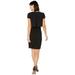 Adrianna Papell Embellished Popover Sheath Dress Black