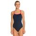 Sporti Poly Pro Piped Thin Strap One Piece Swimsuit (36, Navy/Red)