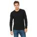 The Bella + Canvas Unisex Jersey Long-Sleeve T-Shirt - SOLID BLACK SLUB - S