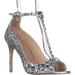 Womens Jewel Badgley Mischka Conroy T-Strap Dress Sandals, Silver