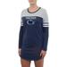 Penn State Nittany Lions Concepts Sport Women's Chateau Knit Long Sleeve Nightshirt - Navy/Gray