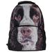 animal face springer spaniel dog backpack 3d deep stereographic felt fabric