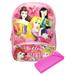 Disney Princess Backpack 16" Mulan Ariel w/ Lower Pocket & Pencil Case