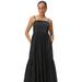 ellos Women's Plus Size Tiered Cotton Maxi Dress