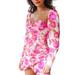 One Opening Women 'S Floral Short Dress Off Shoulder Bodycon Mini Dresses