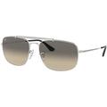 Ray-Ban RB3560 THE COLONEL 003/32 61M Silver/Clear Grey Gradient Sunglasses For Men For Women