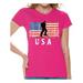 Awkward Styles Ski USA Women Shirt Love USA American Flag T shirt for Women 4th of July Party Vintage USA Women Tshirt 51 States USA Flag T-shirt for Women United States of America