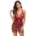 Women's summer solid color open back fashion sequin dress OLRIK A182