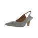 Franco Sarto Womens Dynasty Cushioned Footbed Pumps Slingback Heels