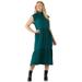 Free Assembly Womenâ€™s Sleeveless Tie Back Tiered Midi Dress